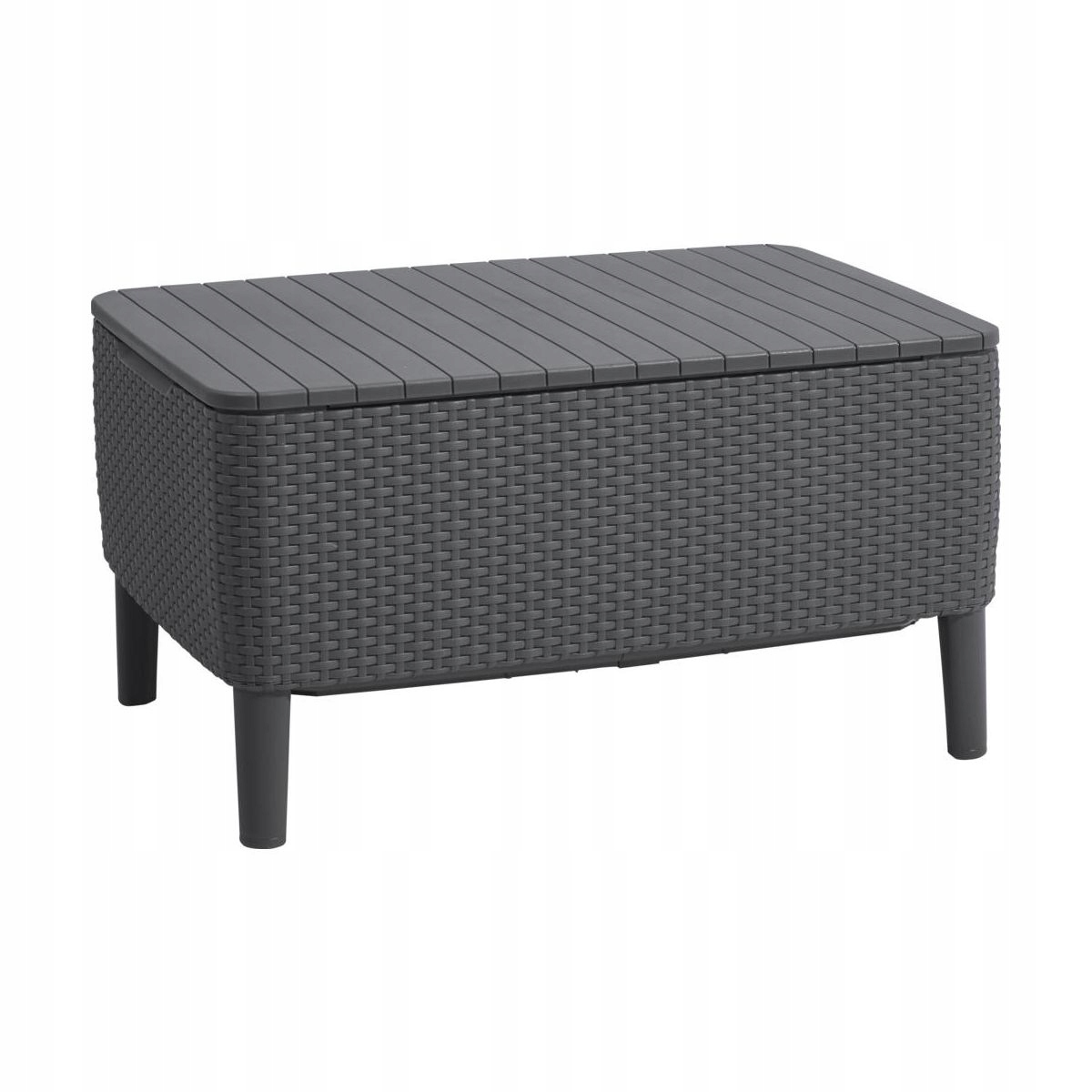 САДОВИЙ СТІЛ KETER З МІСЦЕМ ДЛЯ ЗБЕРІГАННЯ SALEMO GRAPHITE TABLE