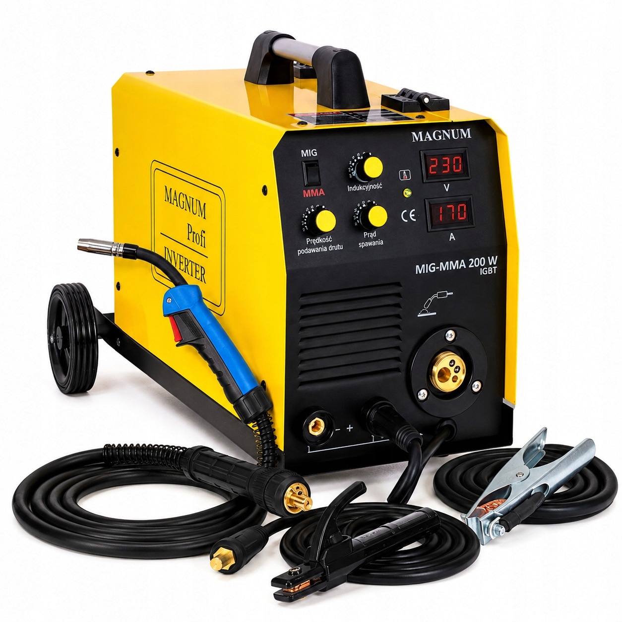 Spawarka Migomat Magnum Mig 200W Igbt Mma 2W1 180A Półautomat Spawalniczy