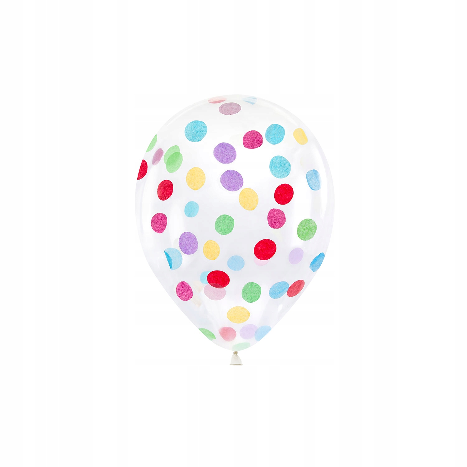 balony  przezroczyste 6szt z kolorowym konfetti 30cm BK12-1-000-6 — 3