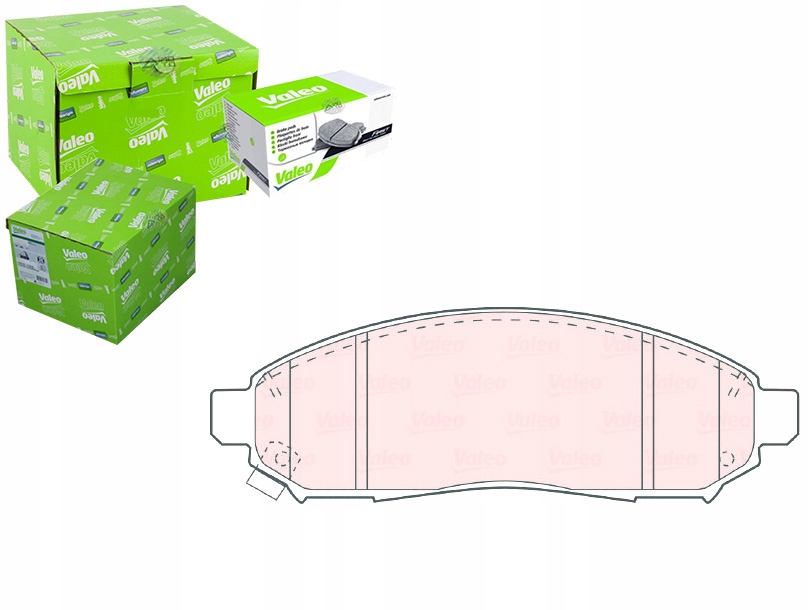 VALEO КОМПЛЕКТ КОЛОДОК ГАЛЬМІВНИХ1060eb326 37518