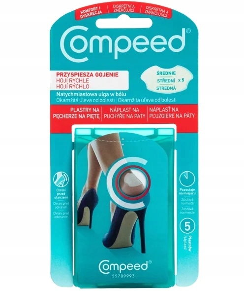 

Compeed Plastry na pęcherze na piętę Szpilka 5szt.