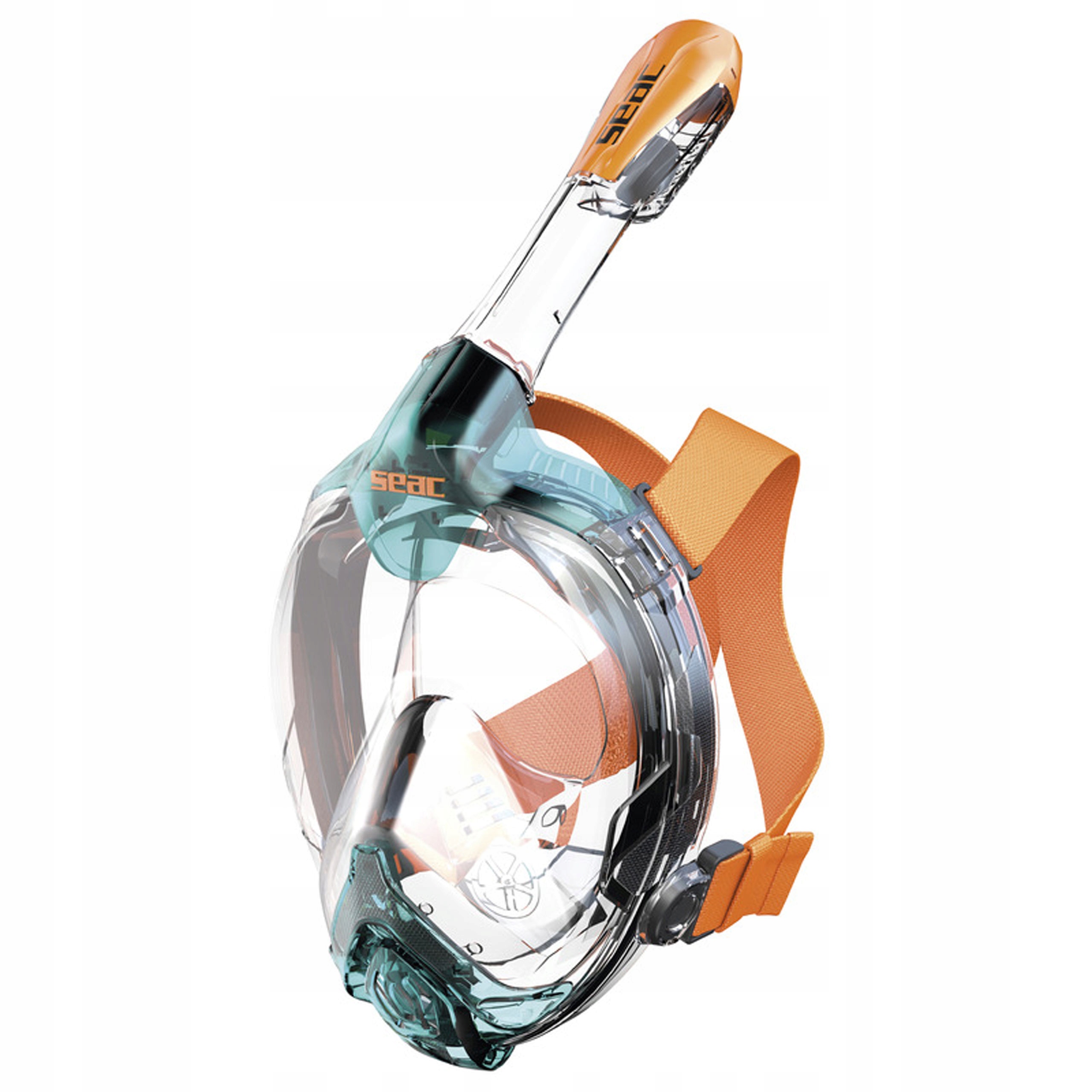 Potápěčské Brýle celoobličejová Seac Libera S/m aqua oranžová Neparuje Se!