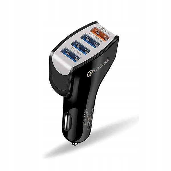 

Szybka Ładowarka Samochodowa Fast 3A 4X Usb Qc 3.0