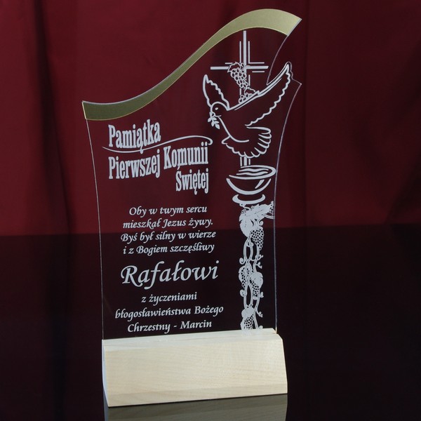 Pamiątka Pierwszej Komunii Świętej Komunia Szerokość produktu 16 cm
