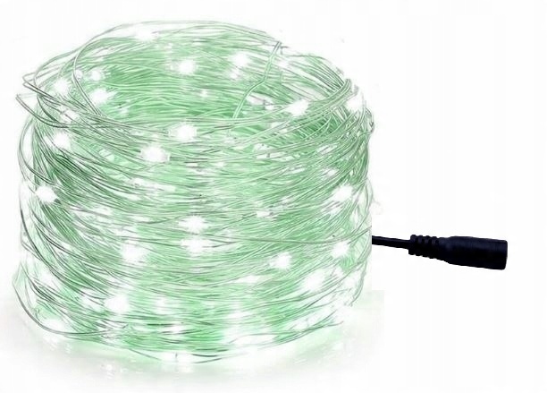 

Lampki zielone Led dekoracje na wesele ślub 5m
