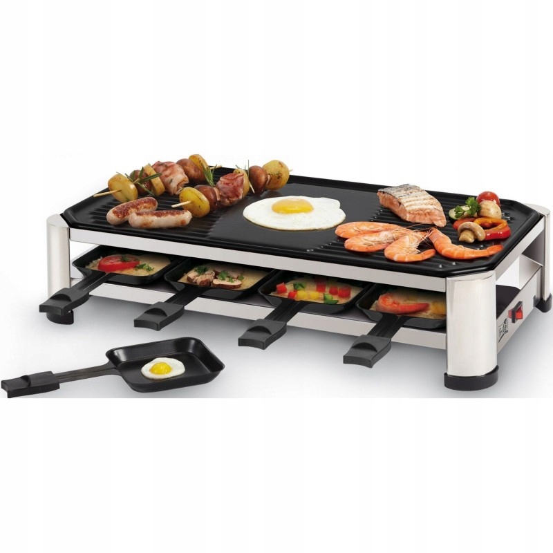 Fritel RG2170 elektrický gril raclette, 8 pánviček a špachtlí