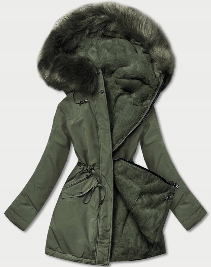 Zimní Bunda 2V1 Pro Medvídka W610 Khaki L (40)