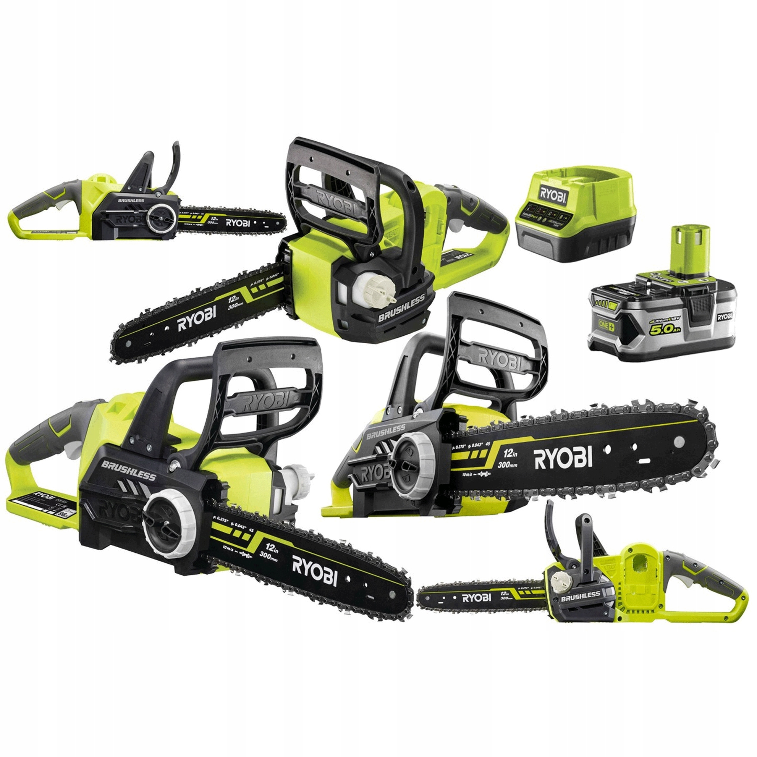Ryobi Řetězová Pila Větvička 18V 30cm RCS18X3050F +5Ah