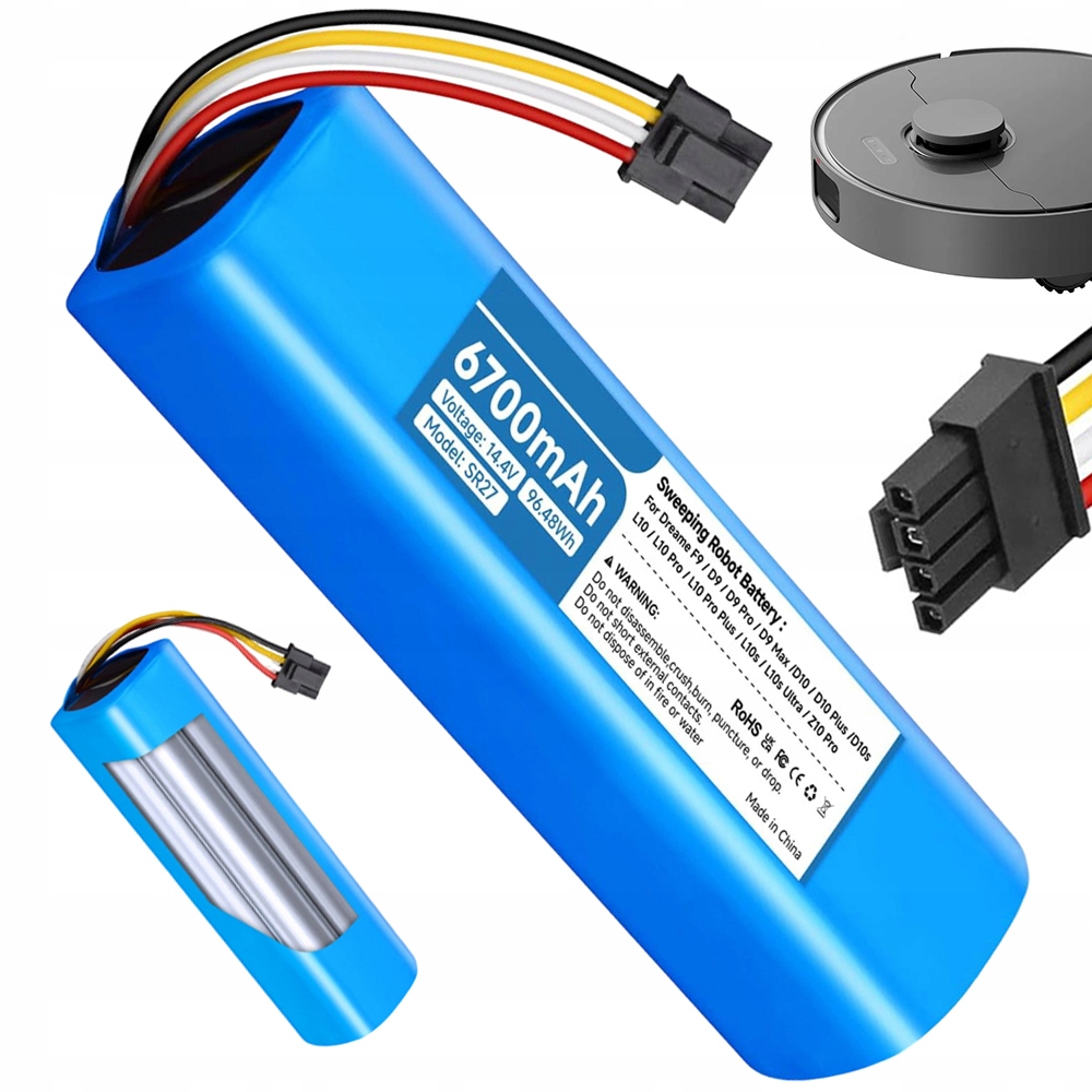 Bateria Do Akumulator Do Xiaomi Roborock S50 S51 S55 S60 S65 S5 14,4V 6,7AH