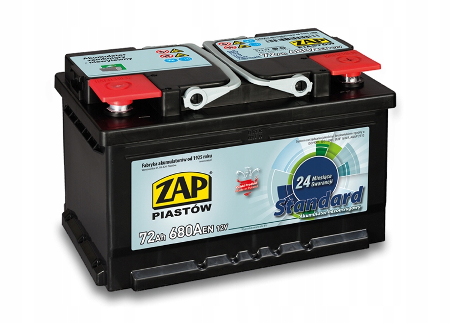Аккумулятор ZAP ступиц SZNAJDER 72AH 680A 572 62