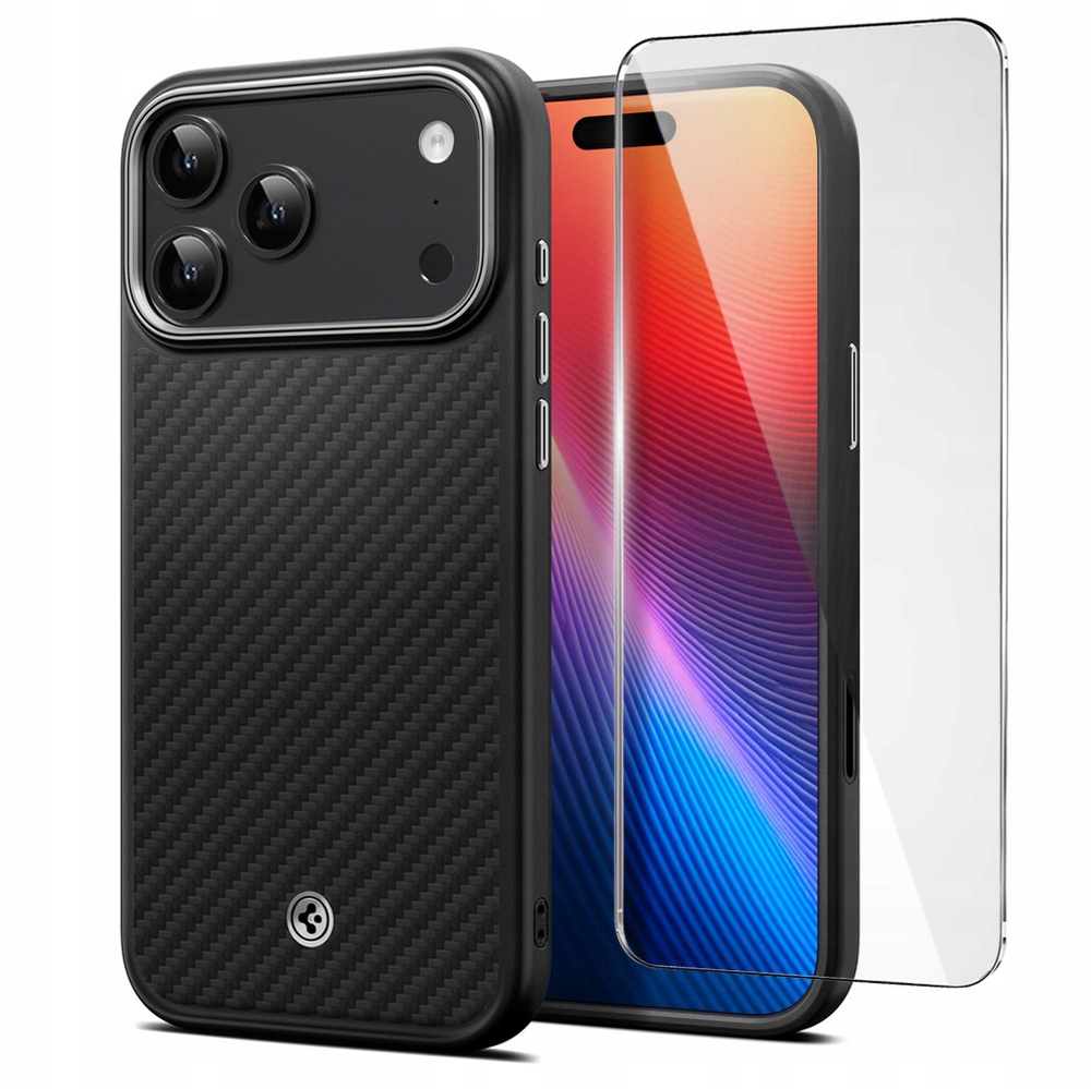 Puzdro Spigen Enzo Aramid Mag Magsafe Kevlarové Pre Iphone 17 Pro Max Sklo