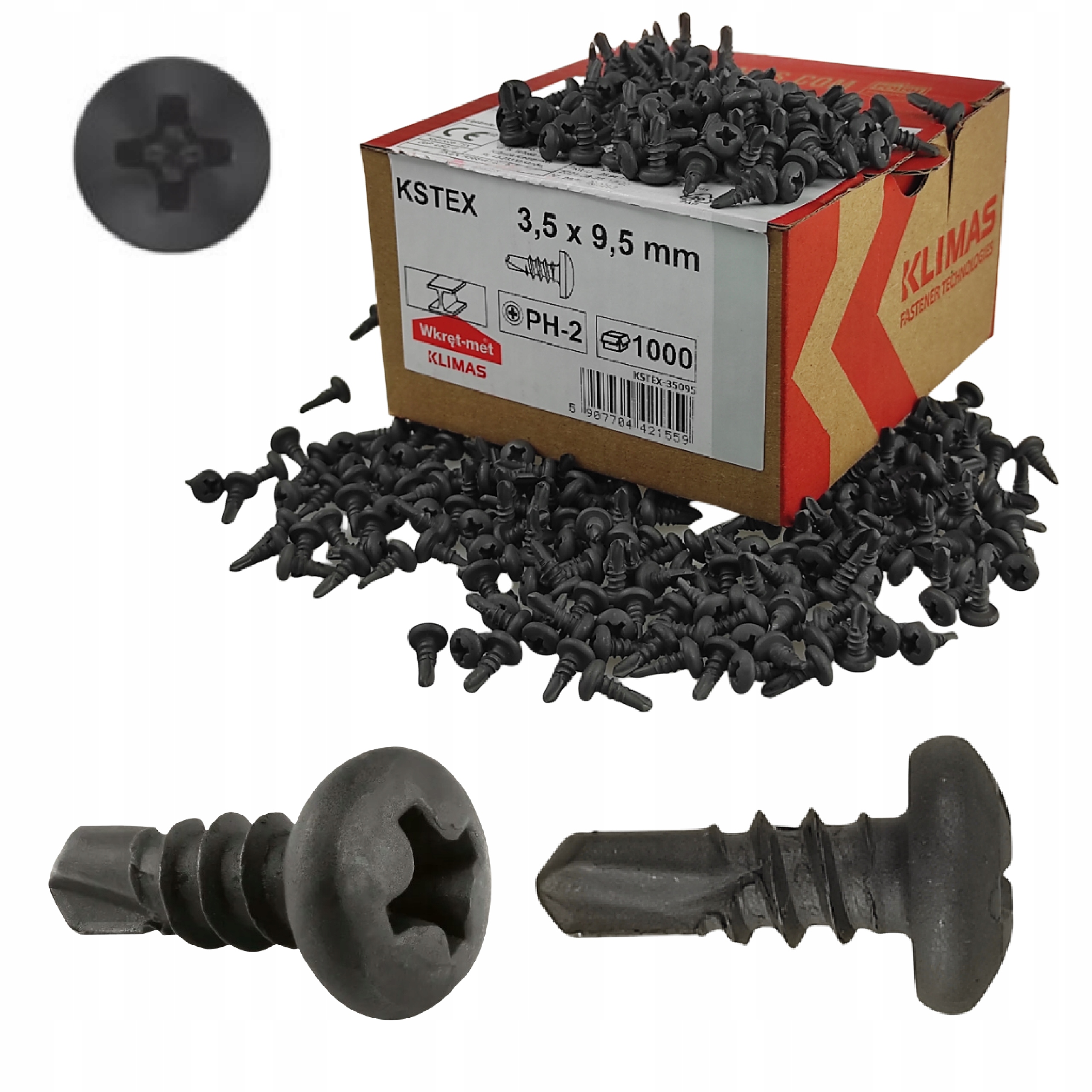 

Wkręty Samowiercące Tex Pchełki 3,5x9,5mm 1000szt