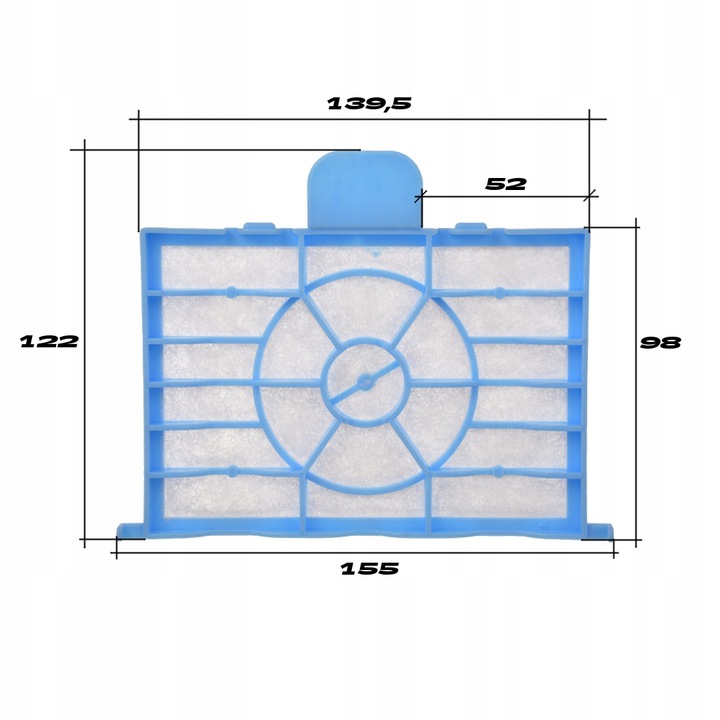FILTR WLOTOWY SILNIKA odkurzacza BOSCH GL-20 Marka Asahi