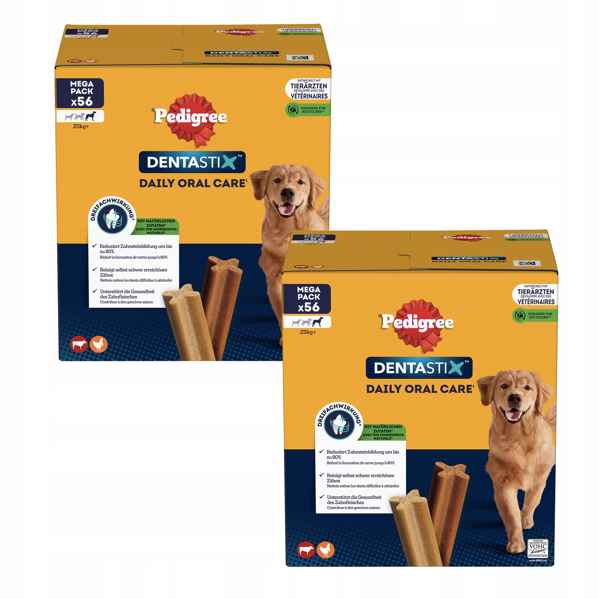 PEDIGREE DENTASTIX FOGÁSZATI JUTALOMFALATOK NAGYTESTŰ KUTYÁKNAK 56 DB 