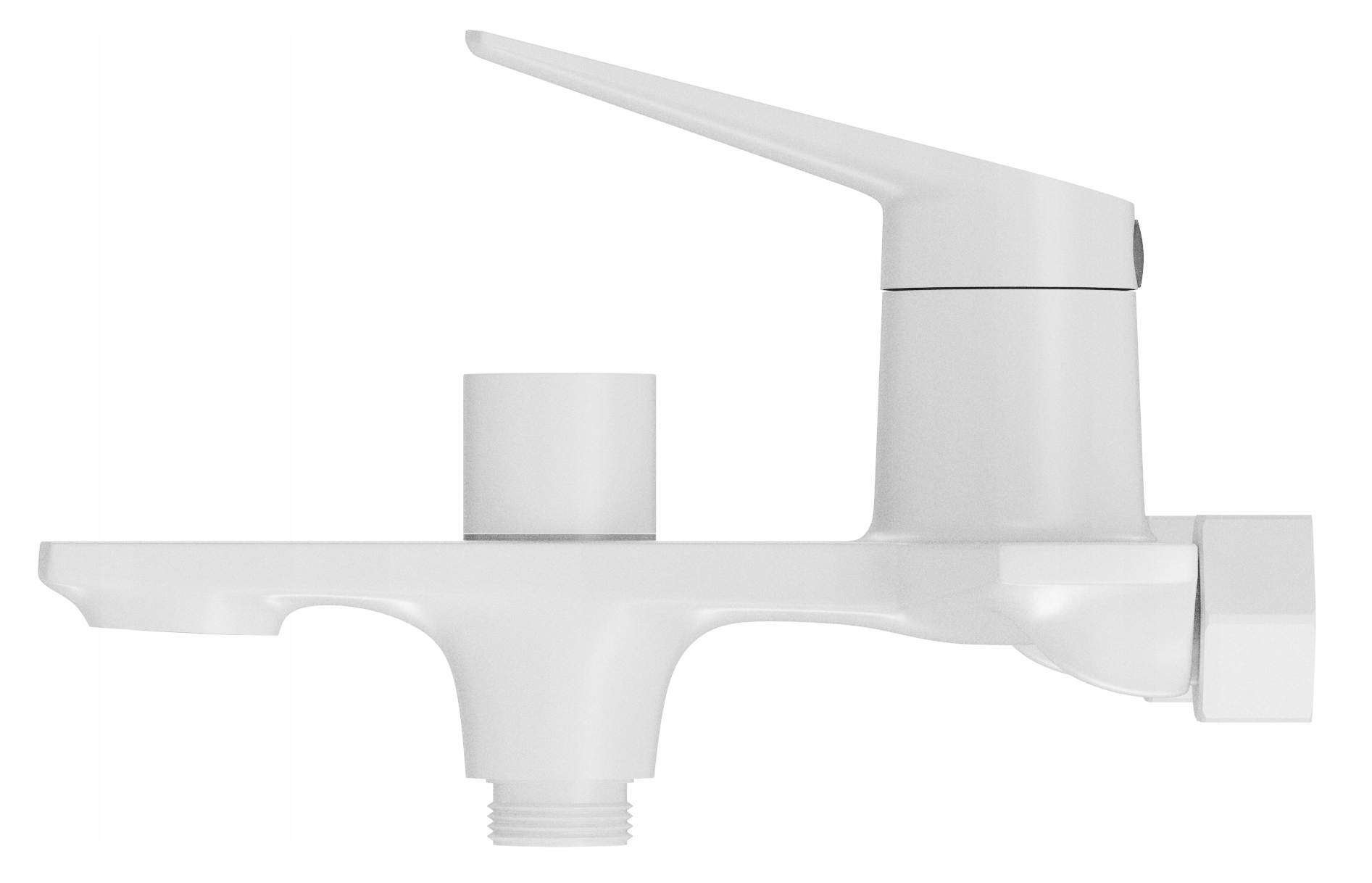 Vaňová A Sprchová Batéria, Mosadzný Kúpeľňový Kohútik, Biela Nave