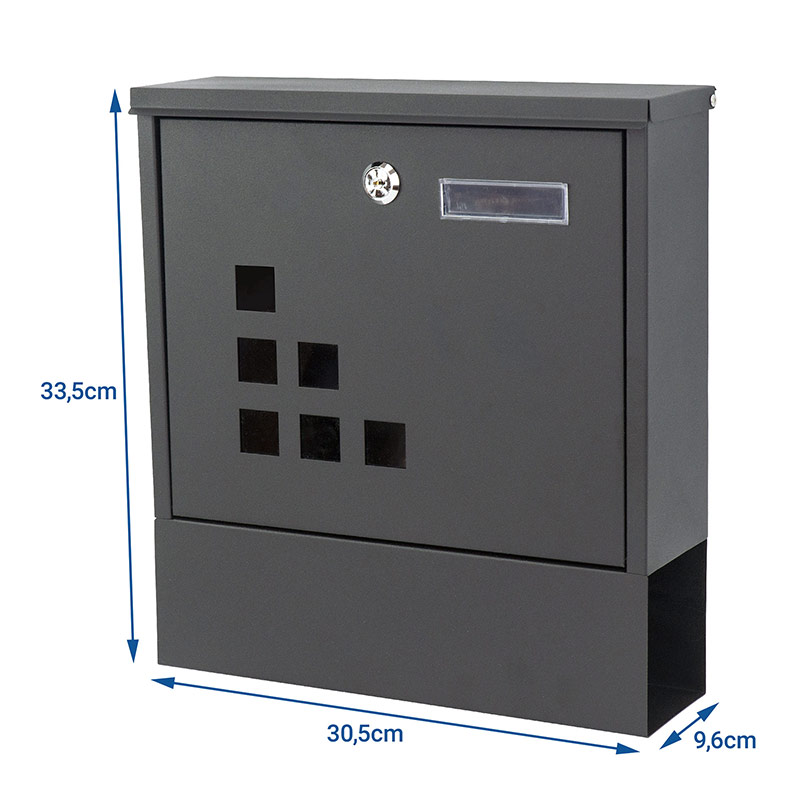 CUTIE DE SCRISOARE PENTRU GARD ZIARE DE SCRISOARE CUTIE DE ZIAR ANTRACIT HIT Cod producator SN3656-1
