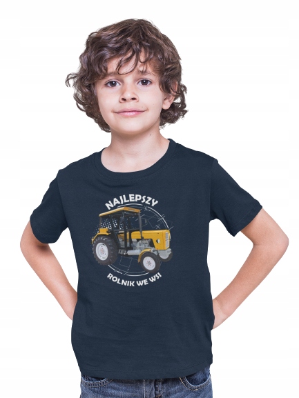 

Koszulka T-shirt Dla Dziecka Traktor Żółty Teksty