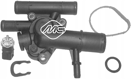 TERMOSTAT + OBUDOWA do NISSAN PRIMERA 1.9 dCi Producent części Metalcaucho