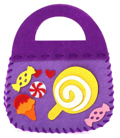 Filcowy zestaw kreatywny DIY torebka lato podróż