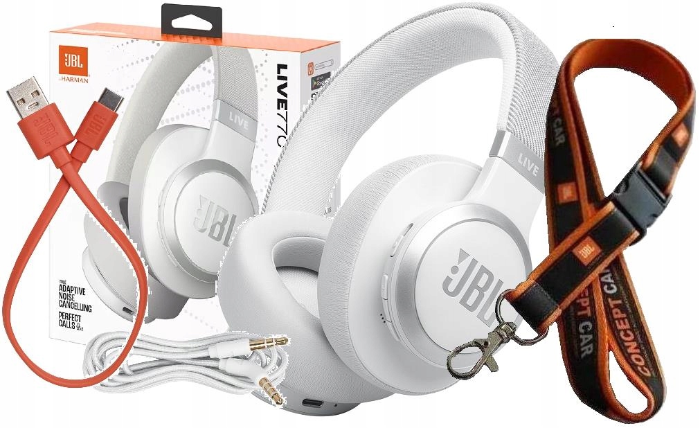 JBL Headphone LIVE 770 NC White