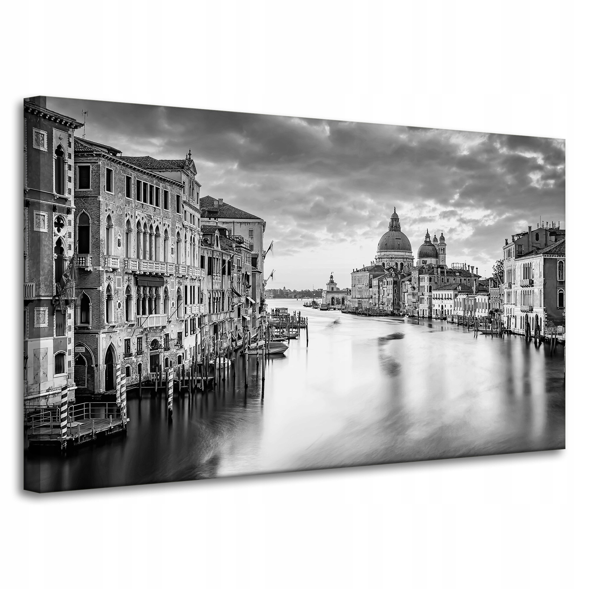 Obraz Canvas Itálie Benátky černobílé 100x60 cm