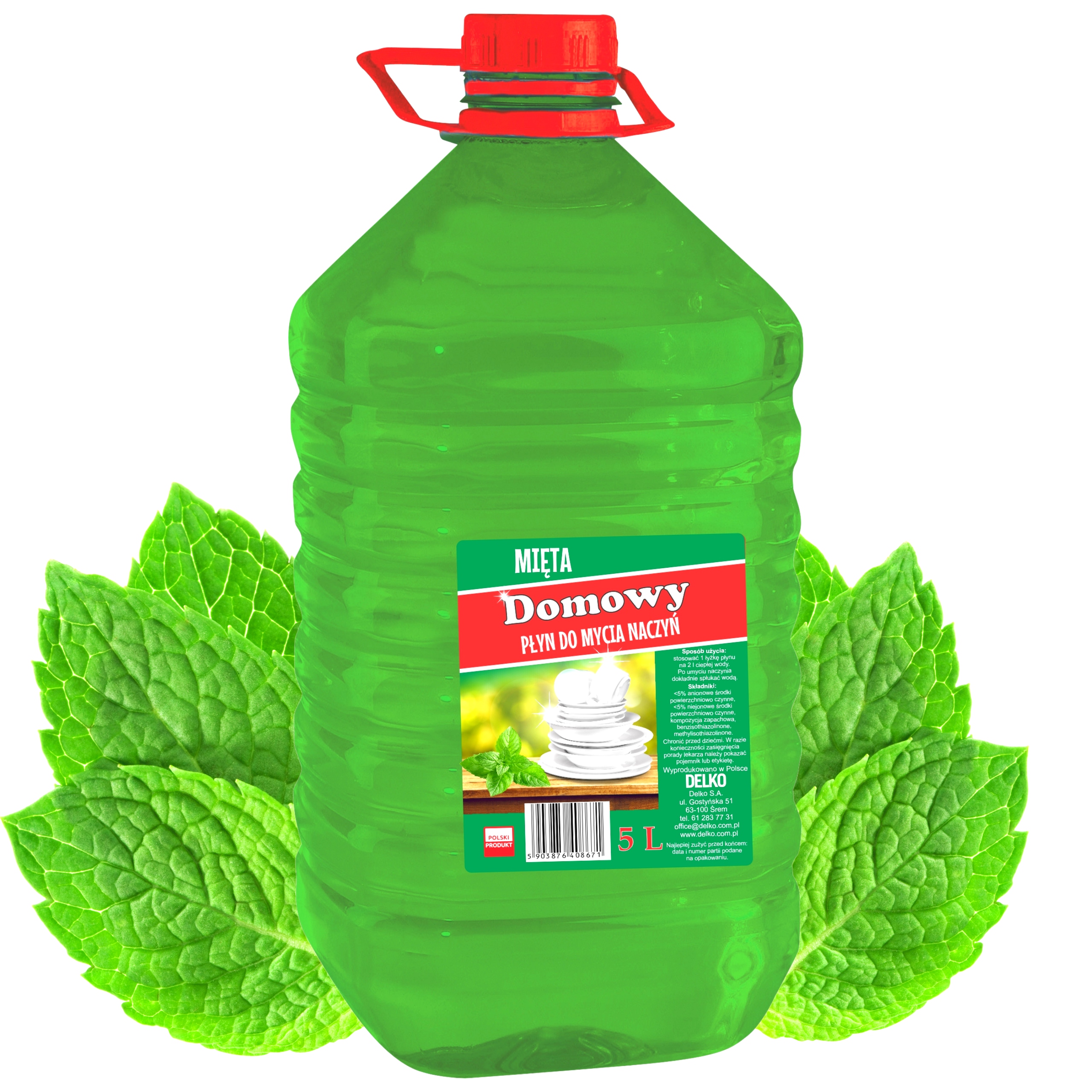 

Płyn do mycia naczyń Wydajny Miętowy 5L