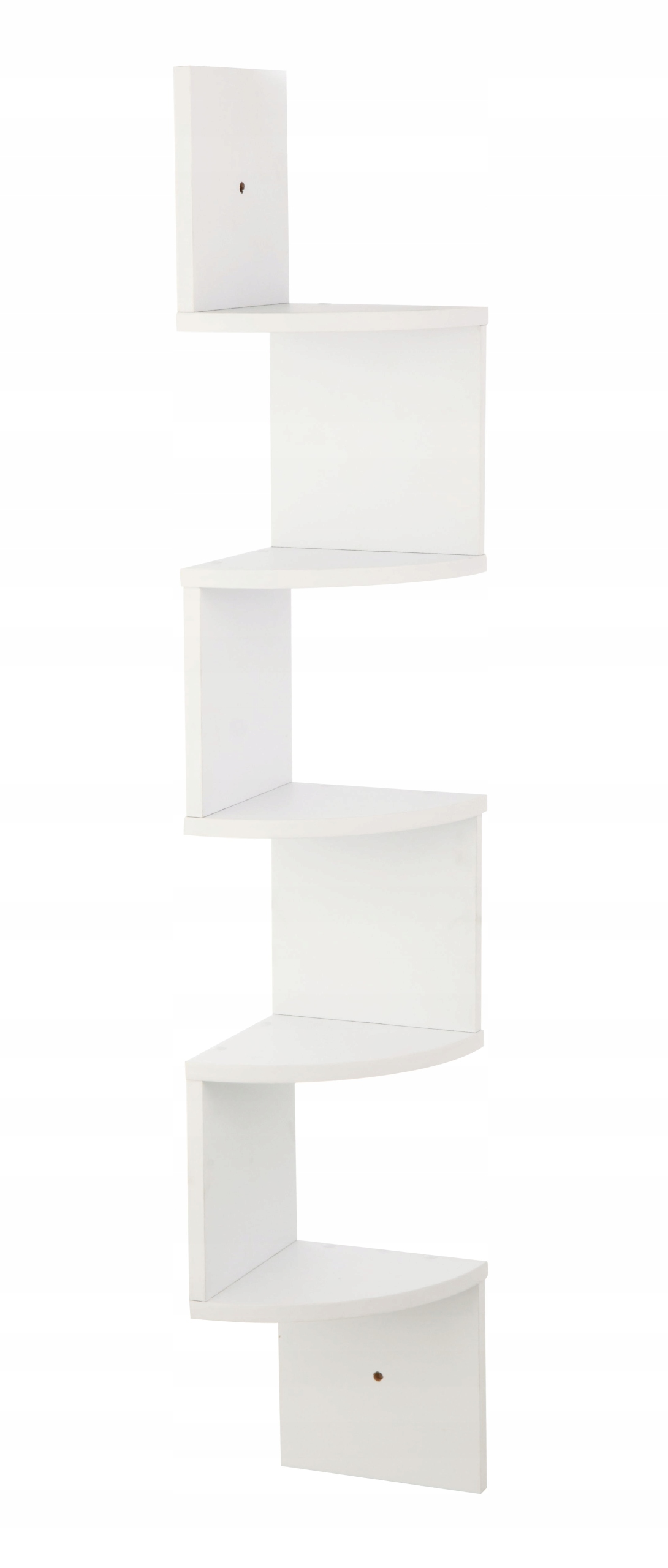 

Półka Ścienna Narożna Regał Wisząca Biała 5 Półek