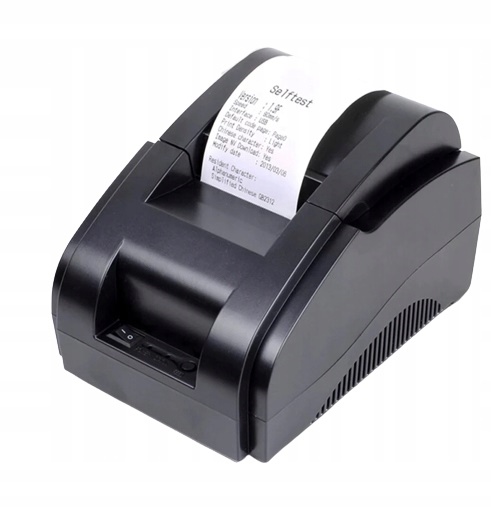 TISKÁRNA ÚČTENEK TERMÁLNÍCH SAMOLEPEK USB ČERNÁ