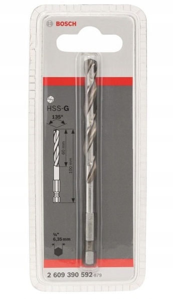 BOSCH WIERTŁO PROWADZĄCE HSS-G 100 mm PROGRESSOR EAN (GTIN) 3165140716161