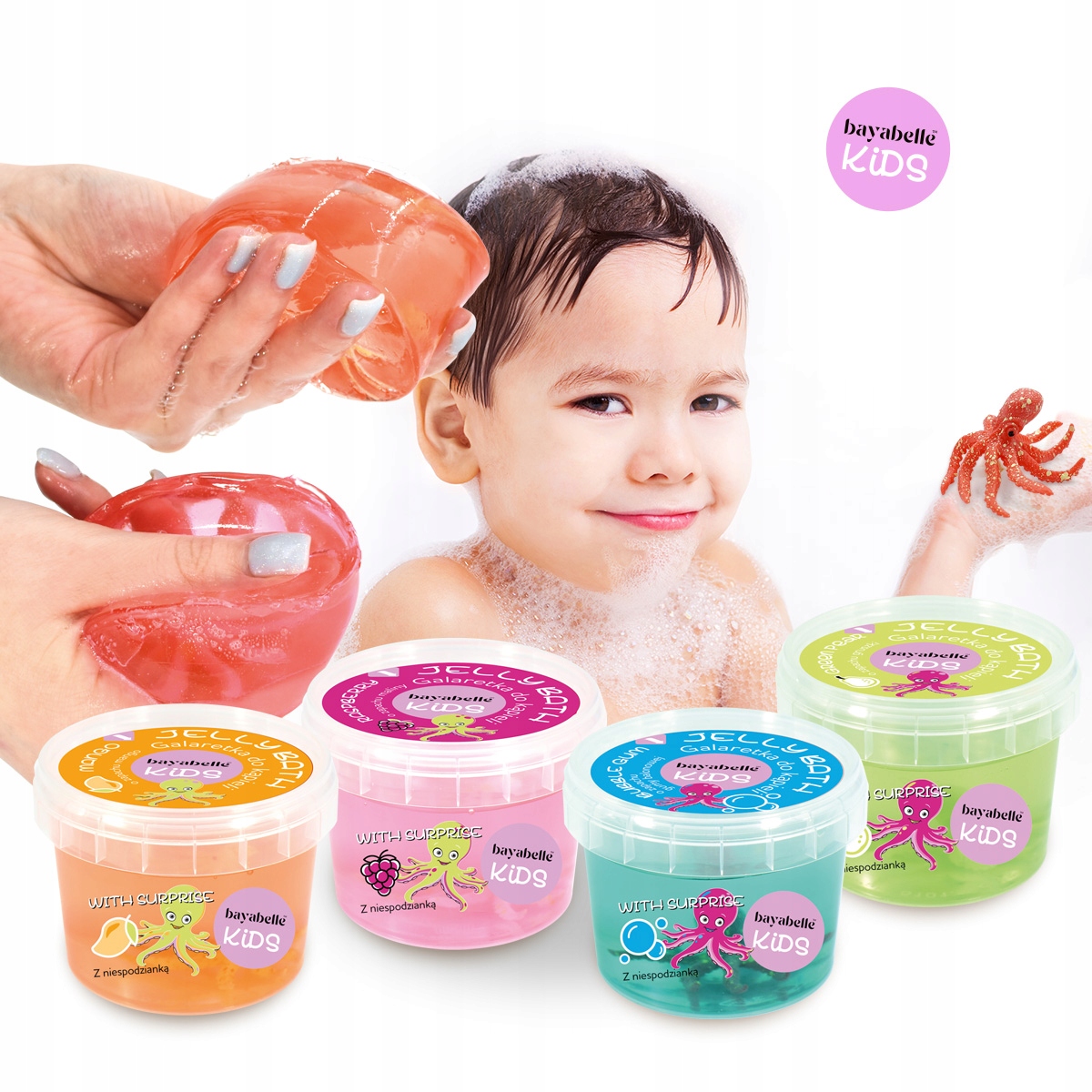 Galaretka kąpielowa BAYABELLE KIDS - z niespodzianką GUMA BALONOWA Marka inna marka