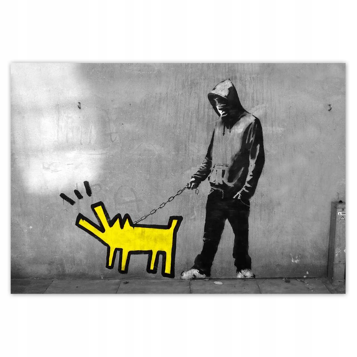 Fototapety 368x254 Žltý psík Banksy Lol