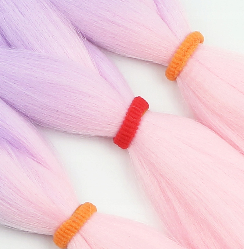 Włosy SYNTETYCZNE do warkoczyków KOLOROWE warkoczyki DOCZEPIANE WŁOSY ombre Typ włosów syntetyczne