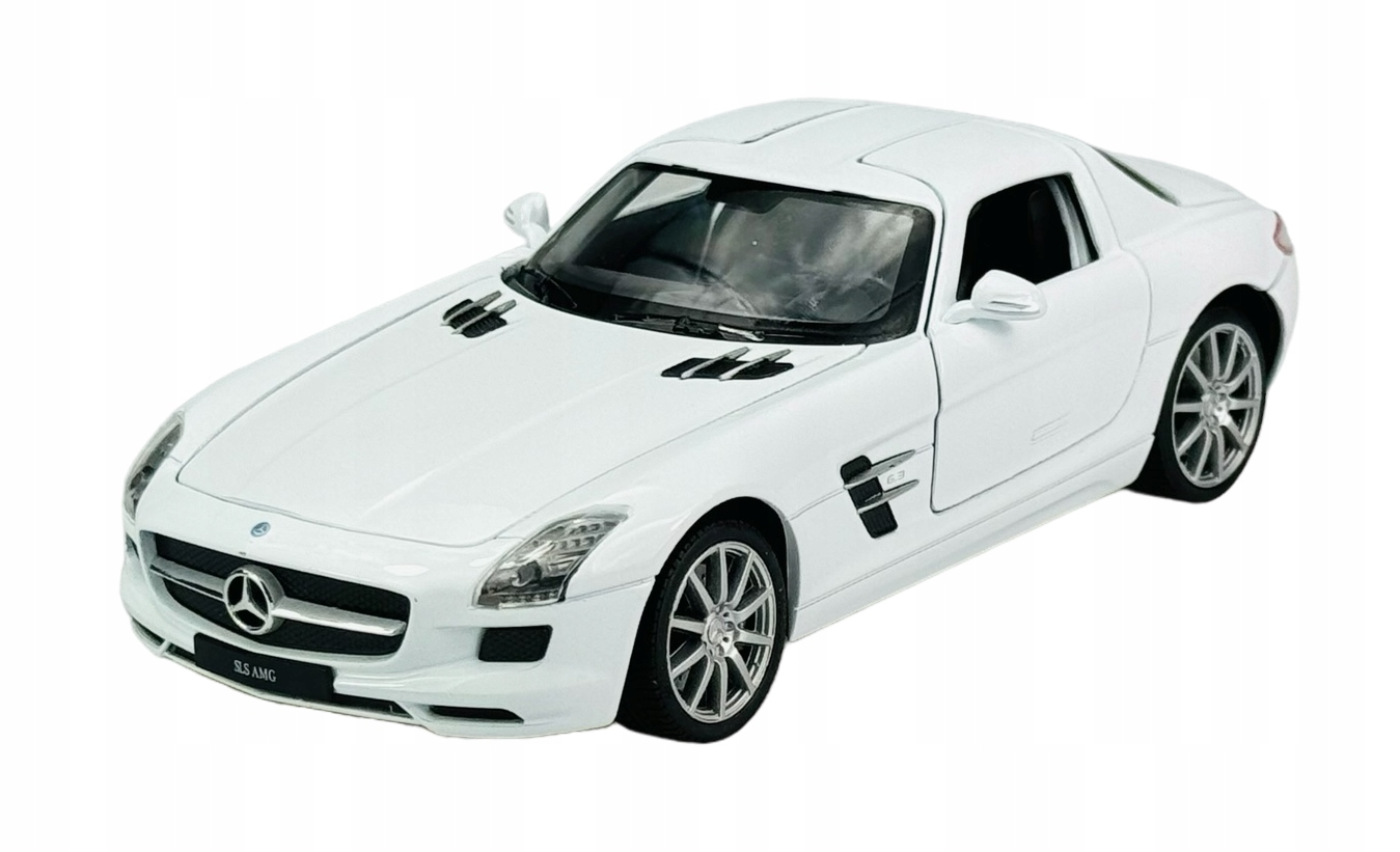 Welly Mercedes-benz Sls Amg Bílý 1:24 Nový Kovový Model