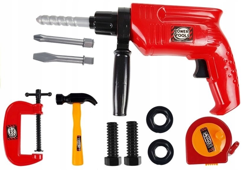 Zestaw Narzędzi w Walizce Wiertarka Śruby Marka LEAN Toys