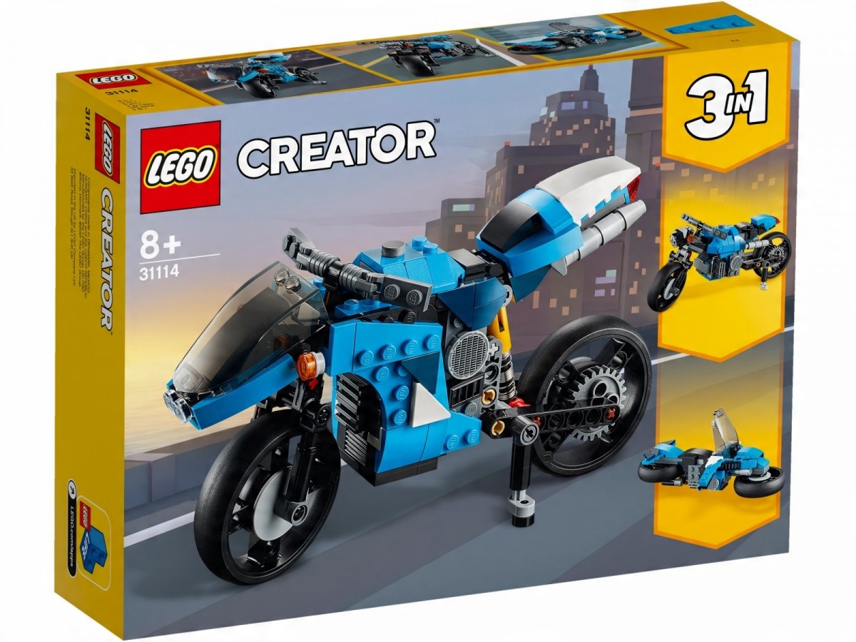 

Lego Creator Supermotocykl 31114