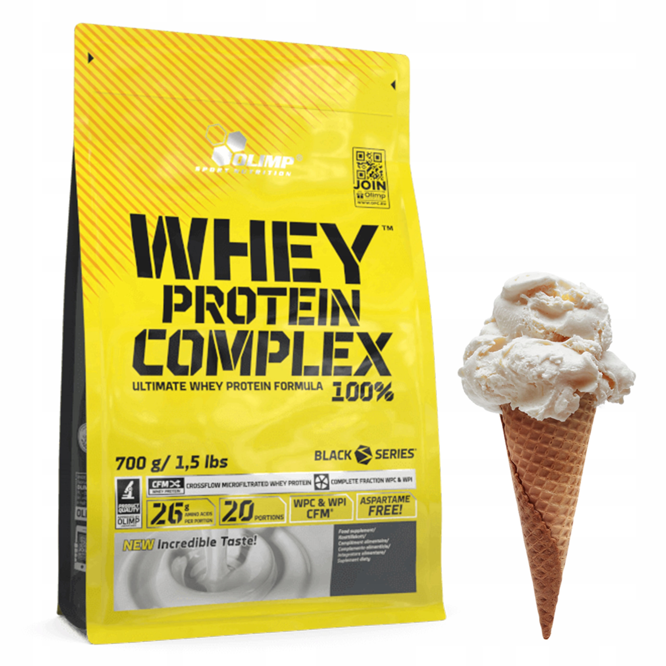 Olimp Whey Protein Complex 100% 700 g vanilková zmrzlina