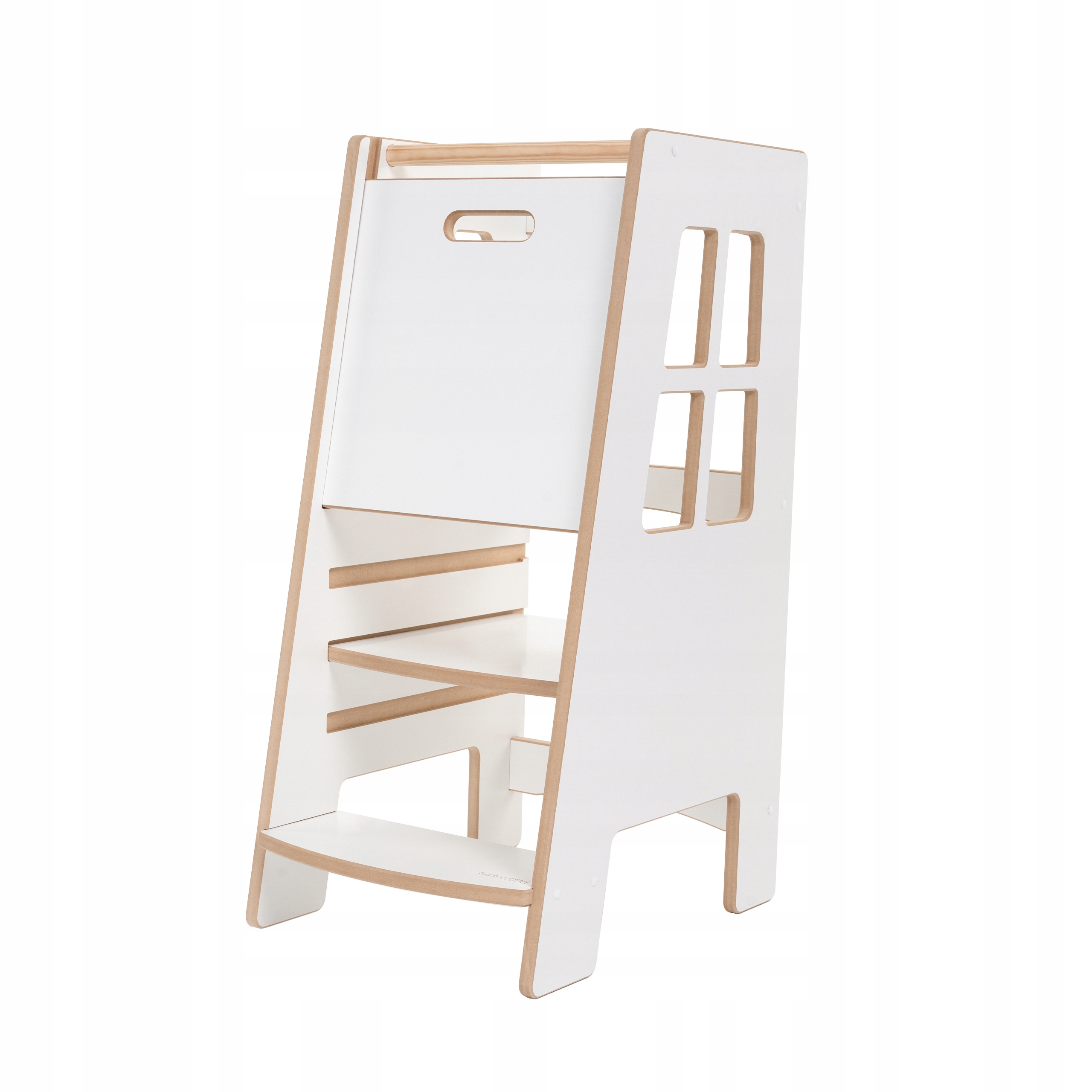 Pomocnik Kuchenny Kitchen Helper Solidny Podest Biały MDF Tuptiwood