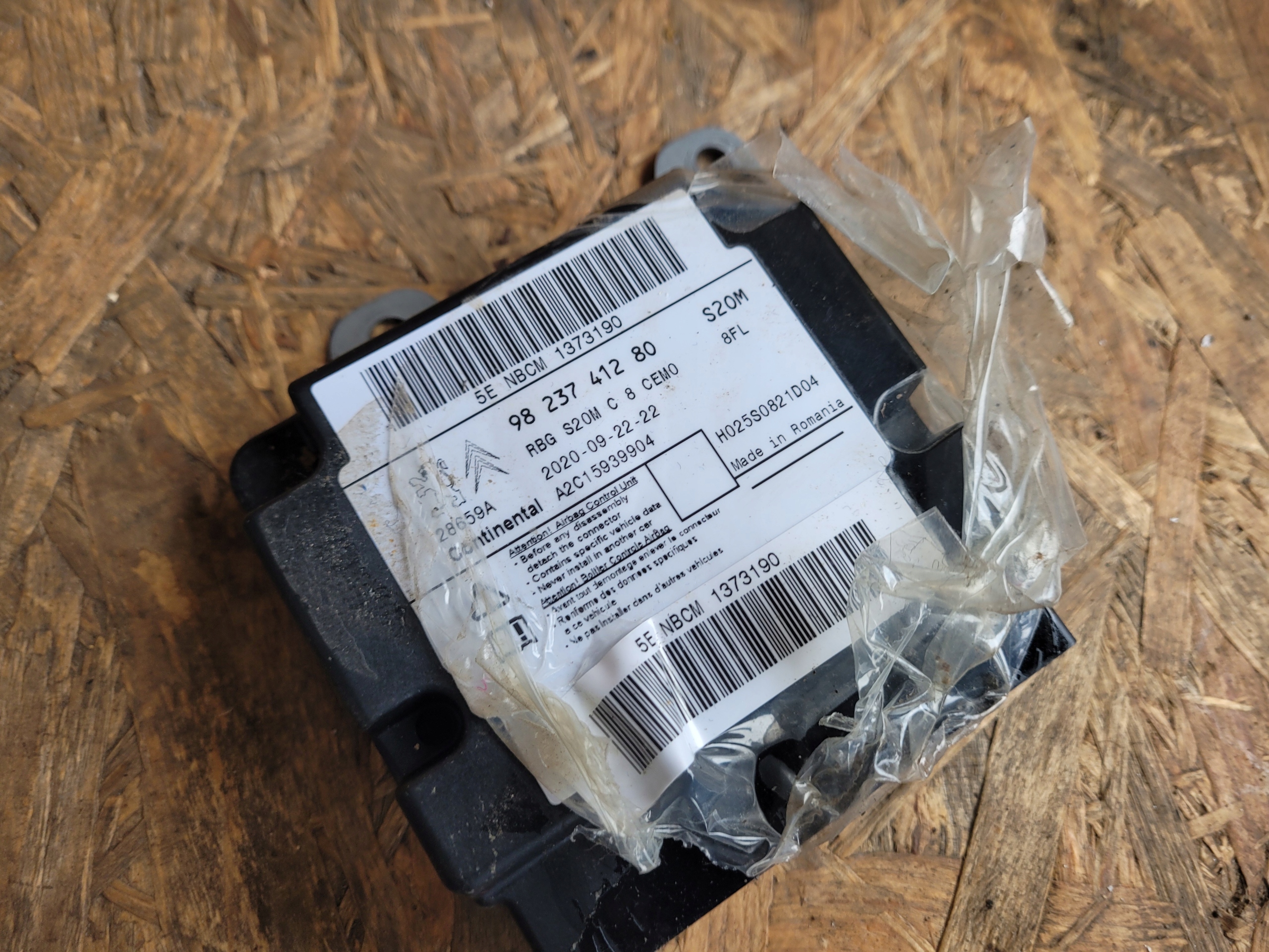 modulo SENSOR airbag airbag BERLINGO PARTNER IV
