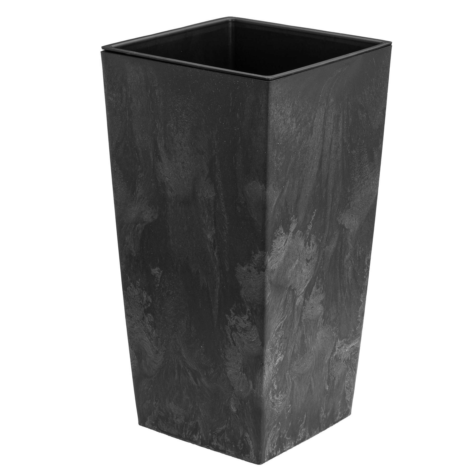 

Donica wkład wysoka 14x14x26,5 cm antracytowy