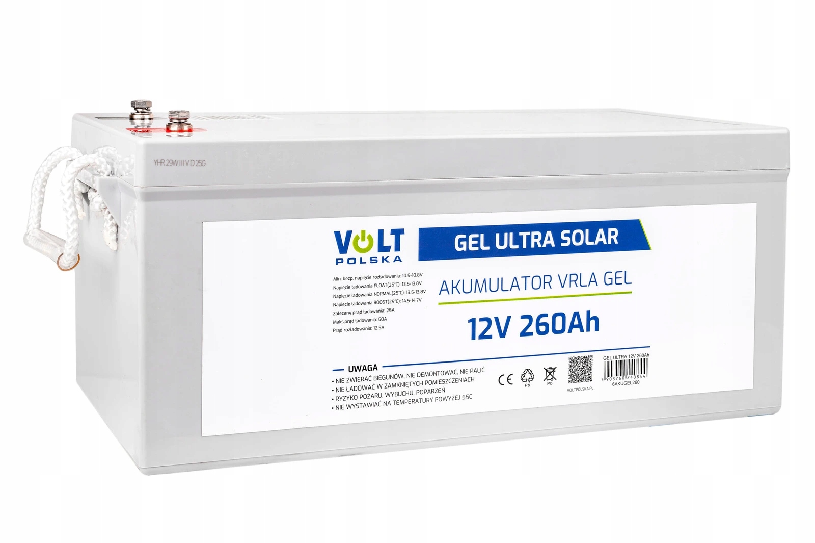 260Ah Gélová batéria 12V Vrla Gel Vpro bezúdržbová