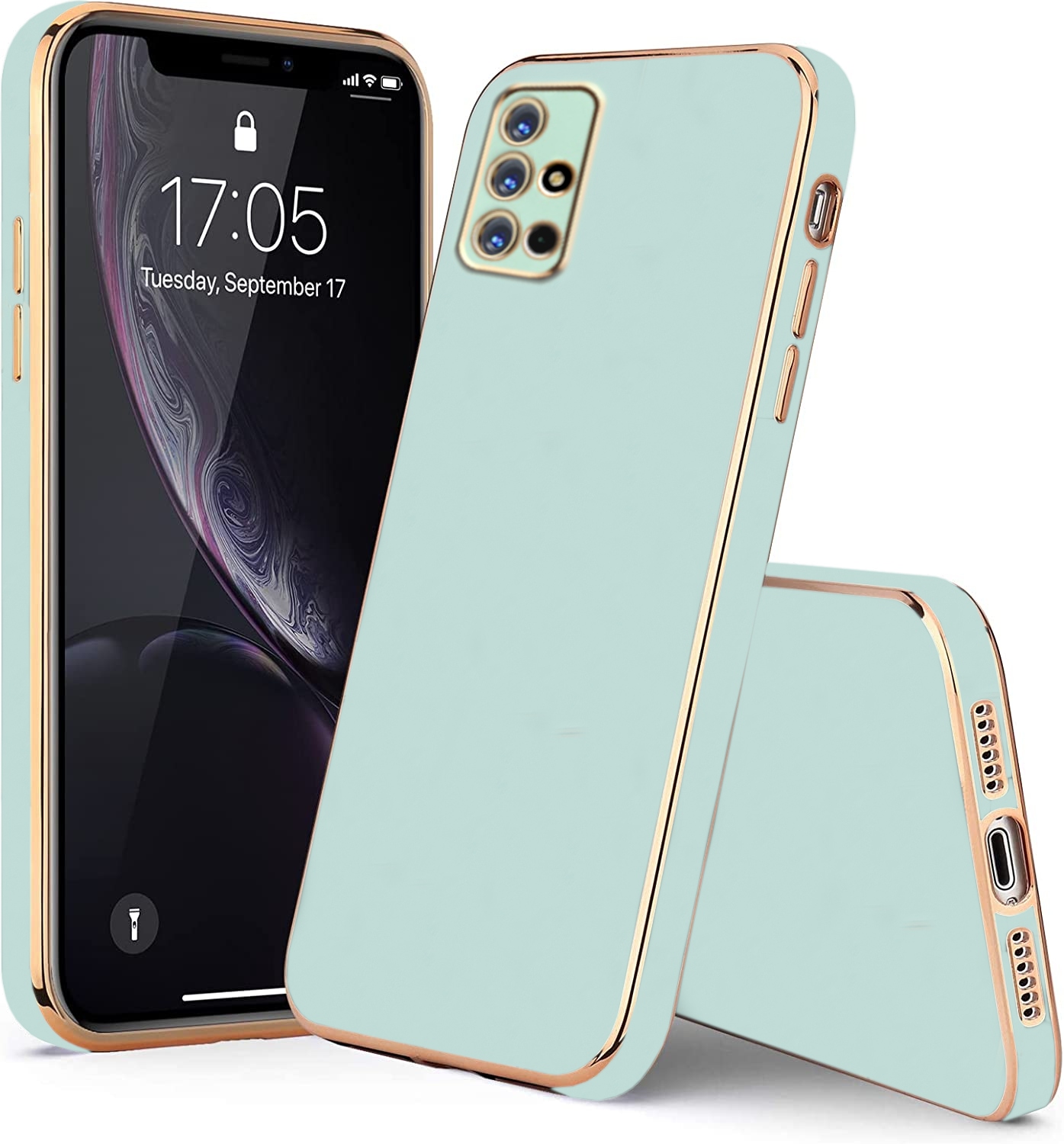 ETUI GLAMOUR DO SAMSUNG A51 5G SILIKON CASE +SZKŁO