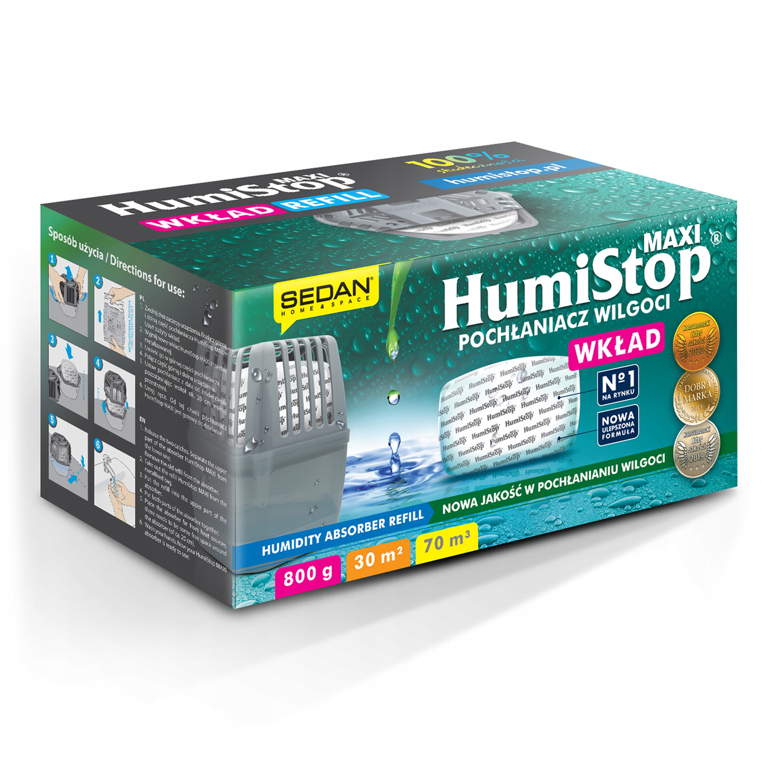 

Humistop Maxi Wkład Zapas Do Pochłaniacza Wilgoci