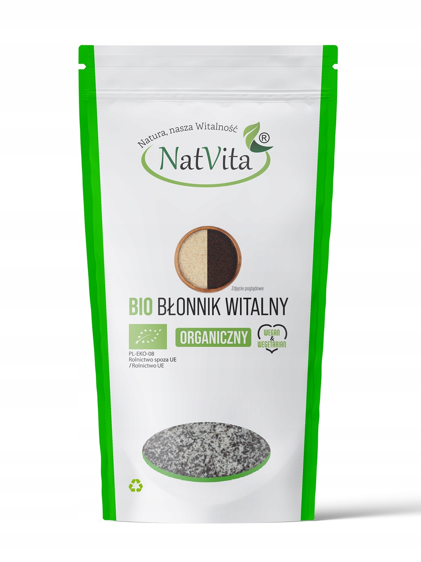 Levně Vláknina Vitální Bio MIX Psyllium Vejčitá Ekologická 900g NatVita