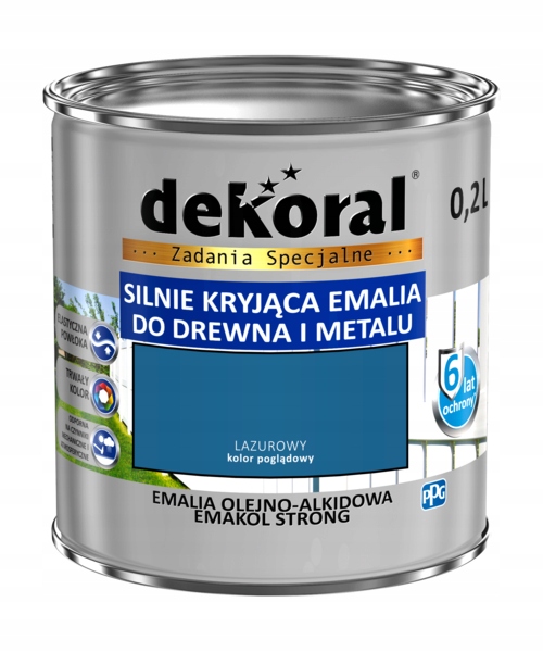 DEKORAL Emakol Strong Lazurowy 0,2l
