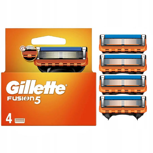 Gillette vyměnitelné břity pro holicí strojek Fusion5 4 ks