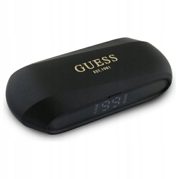 Guess Elongated Metalic Printed Logo Bluetooth sluchátka Tws černá