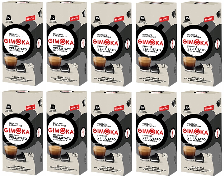 Kapsułki z kawą do Nespresso Vellutato Gimoka x100