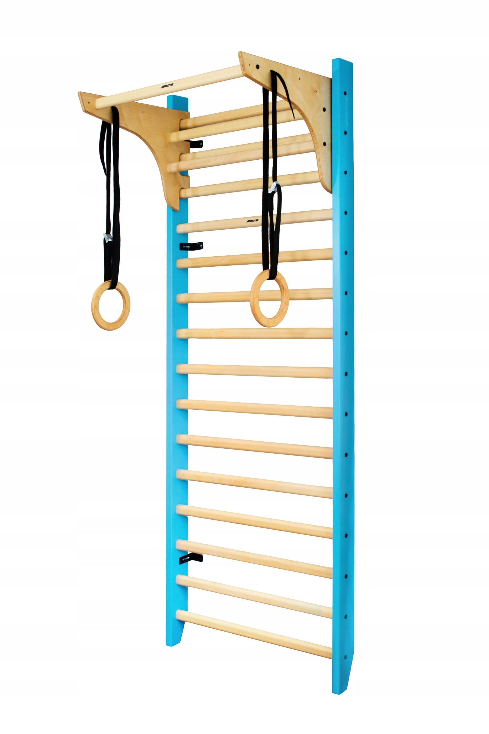 Gymnastický žebřík pro cvičení, nastavitelná hrazda, sada příslušenství Buk