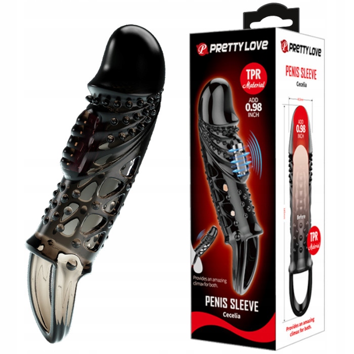 

Wibrująca nakładka na penisa i jądra pogrubiająca