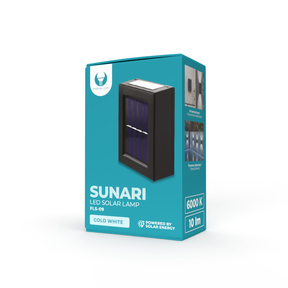 Lampa solarna LED SUNARI FLS-09 10lm 300mAh Li-Ion Forever Light Informacje o bezpieczeństwie CE